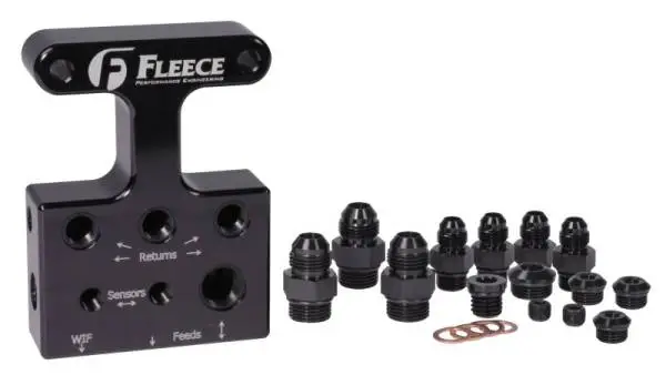 Fleece Performance 07.5-09 Dodge 6.7L Cummins 3rd Gen Fuel Distribution Block thumbnail 2