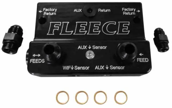 Fleece Performance 10-12 Dodge 6.7L Cummins 4th Gen Fuel Distribution Block thumbnail 2