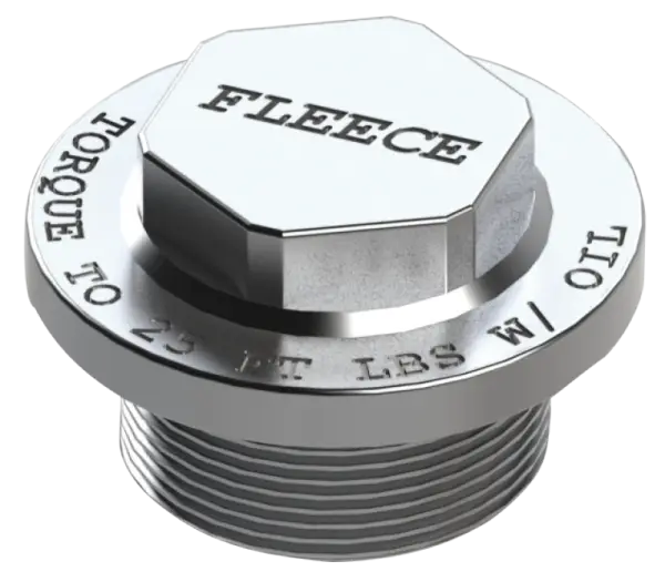 Fleece Performance 01-13 GM Duramax 6.6L Duramax Turbo Thermostat Delete Plug thumbnail 2