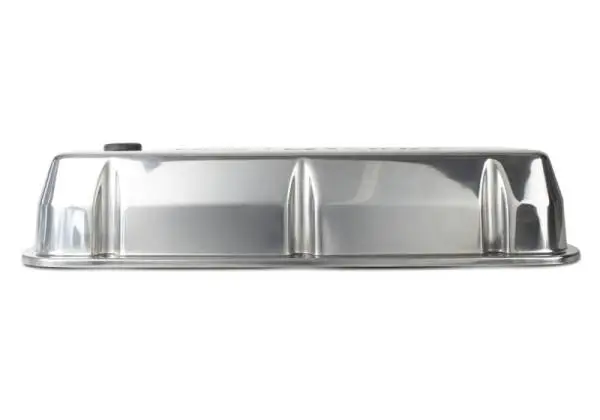 Ford Racing Logo Die-Cast Black Valve Covers Polished image 5