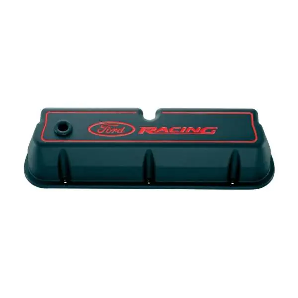Ford Racing Logo Die-Cast Black Valve Covers image 2