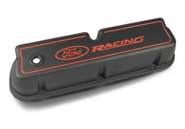 Ford Racing Logo Die-Cast Black Valve Covers image 3