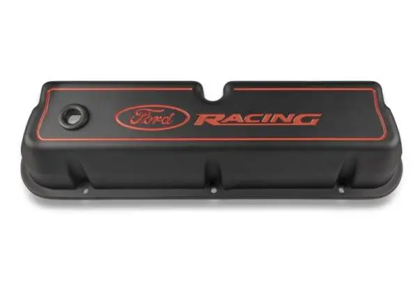 Ford Racing Logo Die-Cast Black Valve Covers image 8
