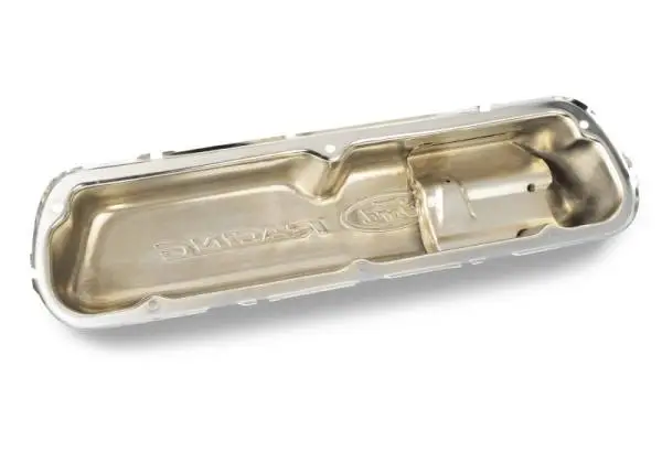 Ford Racing Embosses Logo Stamped Steel Valve Cover Chrome thumbnail 6