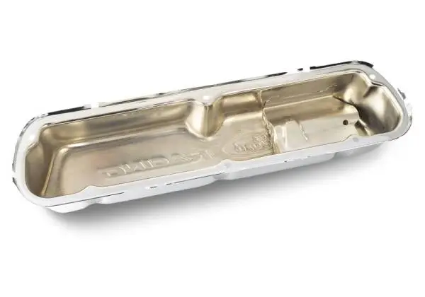 Ford Racing Logo Stamped Steel Valve Covers - Chrome thumbnail 6