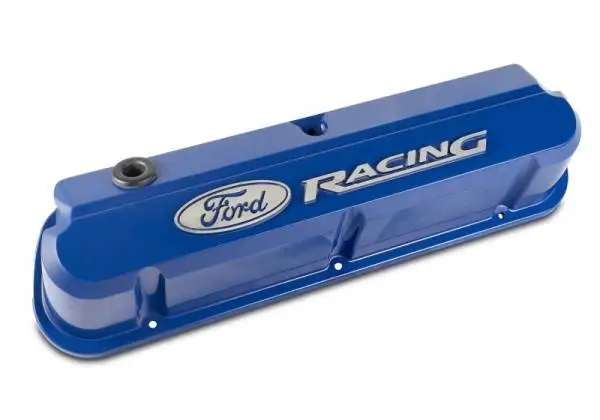 Ford Racing 289-351 Slant Edge Blue Valve Cover thumbnail 3