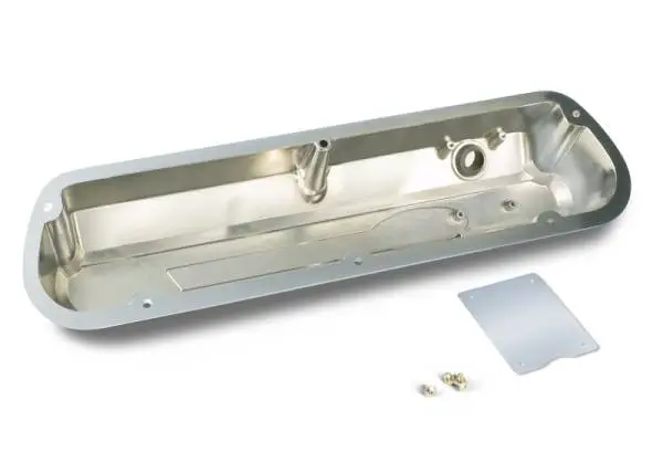 Ford Racing 289-351 Slant Edge Chrome Valve Cover thumbnail 6
