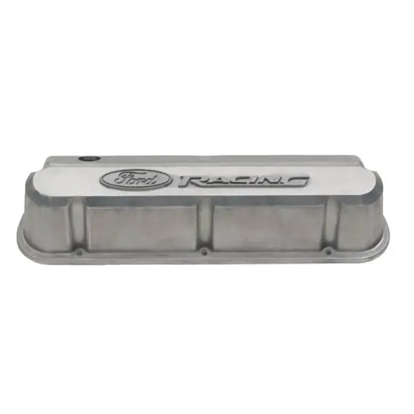Ford Racing Slant Edge Valve Covers w/Ford Racing Logo - Bare thumbnail 2