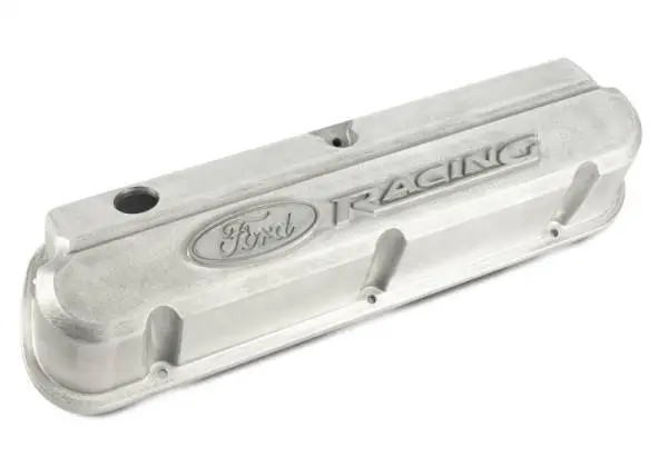 Ford Racing Slant Edge Valve Covers w/Ford Racing Logo - Bare thumbnail 3