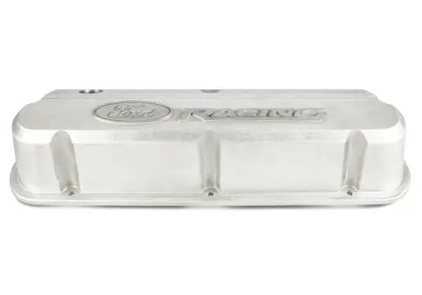 Ford Racing Slant Edge Valve Covers w/Ford Racing Logo - Bare thumbnail 4