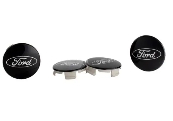 Ford Racing Ford Truck/SUV Black And Chrome Wheel Center Cap Kit thumbnail 3