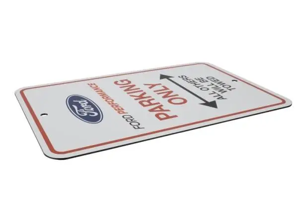 Ford Racing Ford Performance Parking Only Sign thumbnail 5