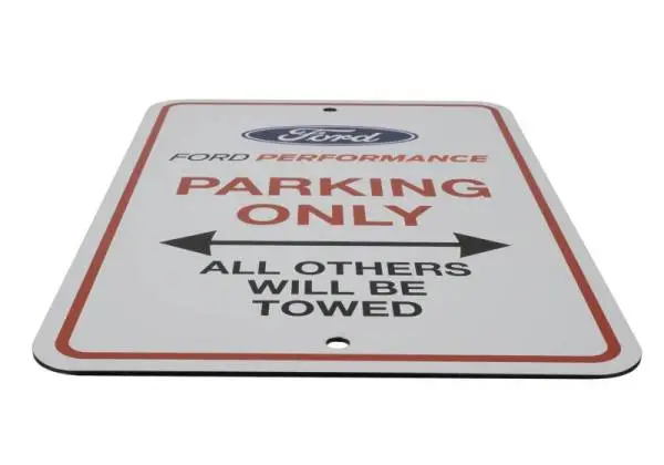 Ford Racing Ford Performance Parking Only Sign thumbnail 10