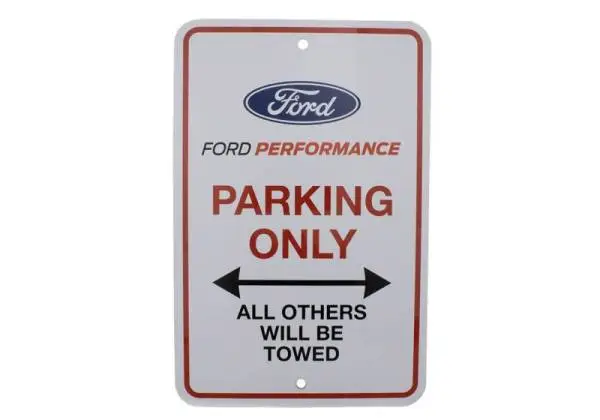 Ford Racing Ford Performance Parking Only Sign thumbnail 14