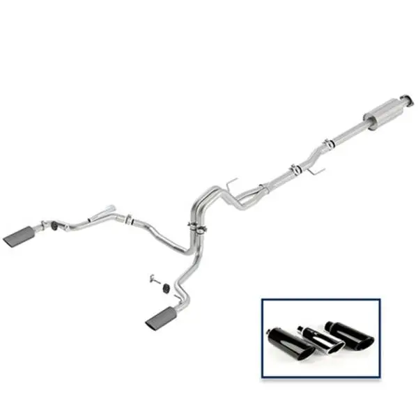 Ford Racing 15-18 F-150 5.0L Cat-Back Extreme Exhaust System Rear Exit w/ Carbon Fiber Tips thumbnail 2