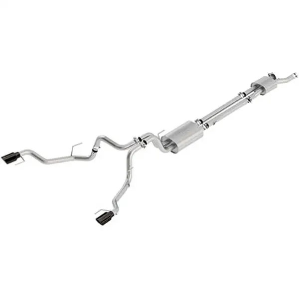 Ford Racing 2017 F150 Raptor 3.5L Sport Cat-Back Exhaust System Dual Rear Exit w/ Black Tips thumbnail 3