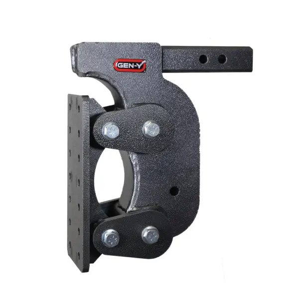 Gen-Y The Boss Torsion-Flex Pintle Plate 2in Shank 12.5in Drop 16K Hitch w/GH-0100 Stabilizer Kit image 2
