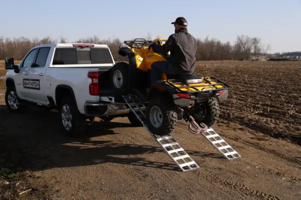 Gen-Y Lightweight 6.5ft Aluminum Loading Ramps 12in x 78in 600lb Capacity Per Ramp - Pair thumbnail 2