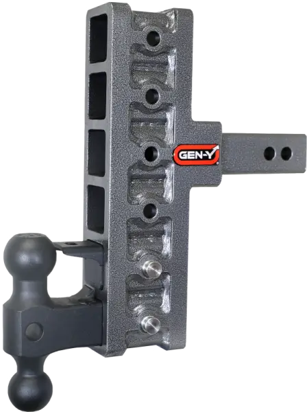 Gen-Y Mega Duty 2in Shank 7.5in Offset Drop 16K Hitch w/GH-051 Dual-Ball/GH-032 Pintle Lock