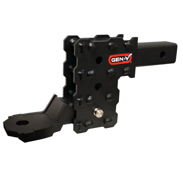 Gen-Y Phantom-X 2in Solid Shank 4.5in Drop 1K TW 10K Hitch w/GH-103705 Platinum Ball Mount
