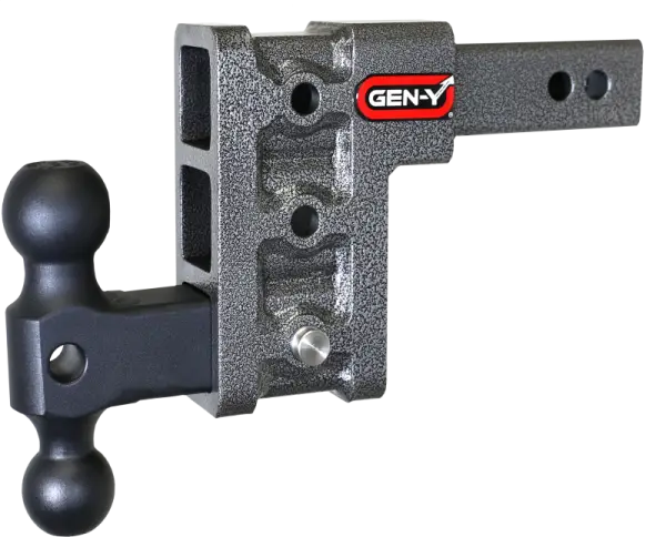 Gen-Y Mega Duty 2in Shank 5in Drop 1.5K TW 10K Hitch w/GH-031 Dual-Ball
