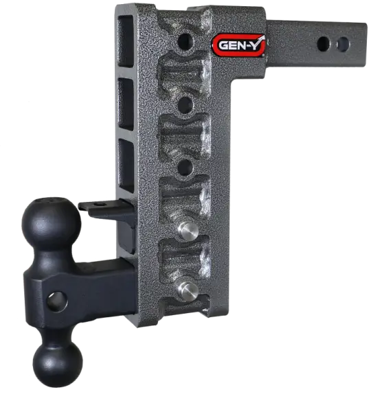 Gen-Y Mega Duty 2in Shank 10in Drop 1.5K TW 10K Hitch w/GH-031 Dual-Ball/GH-032 Pintle Lock