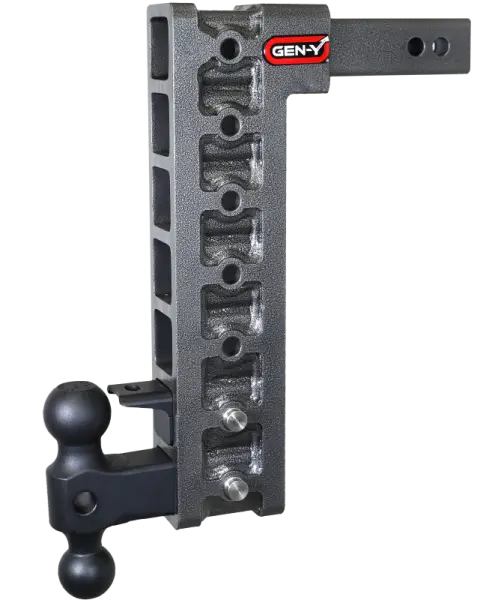 Gen-Y Mega Duty 2in Shank 15in Drop 10K Hitch w/GH-031 Dual-Ball/GH-032 Pintle Lock