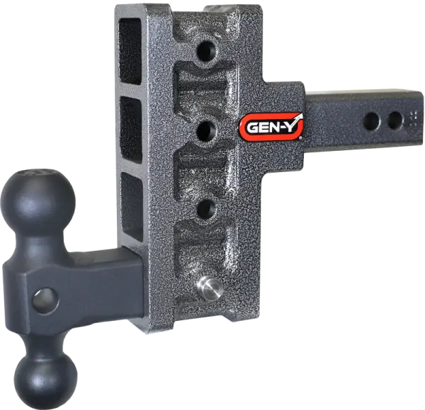 Gen-Y Mega Duty 2in Shank 5in Offset Drop 1.5K TW 10K Hitch w/GH-031 Dual-Ball