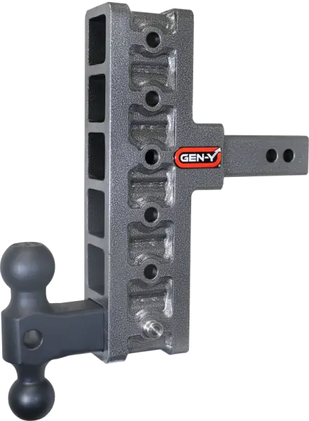 Gen-Y Mega Duty 2in Shank 7.5in Offset Drop 1.5K TW 10K Hitch w/GH-031 Dual-Ball
