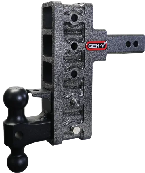 Gen-Y Mega Duty 2in Offset Shank 7.5in Drop 2K TW 10K Hitch w/GH-031 Dual-Ball/GH-032 Pintle Lock