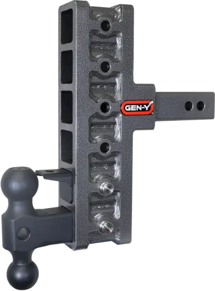 Gen-Y Mega Duty 2in Shank 7.5in Offset Drop 10K Hitch w/GH-031 Dual-Ball/GH-032 Pintle Lock