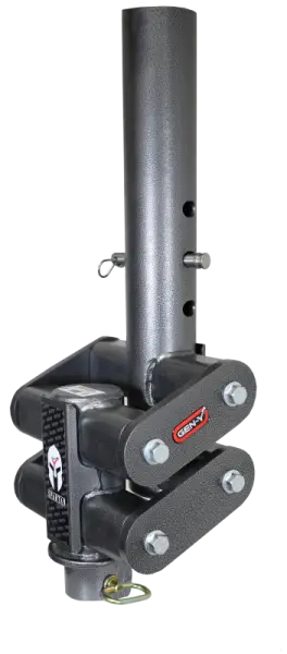 Gen-Y Spartan Torsion-Flex 5in Offset 4in RD Tube Gooseneck 2-5/16in Coupler Standard Height