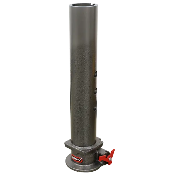 Gen-Y Viking 4in Round Tube Gooseneck Static Hitch w/SnapLatch 2-5/16in Coupler 8.5K TW 30K