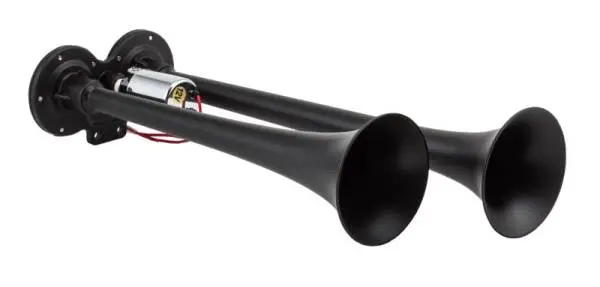 Kleinn Chrome Dual Horn/ 15In/12.25In - Chrome-Plated Zinc Alloy image 3