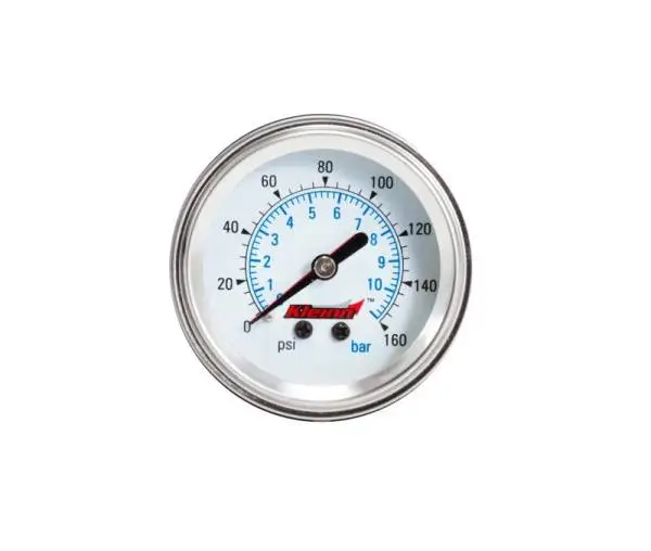 Kleinn Panel Mount/ Illuminated/ 160 PSI Single Needle Air Pressure Gauge image 2