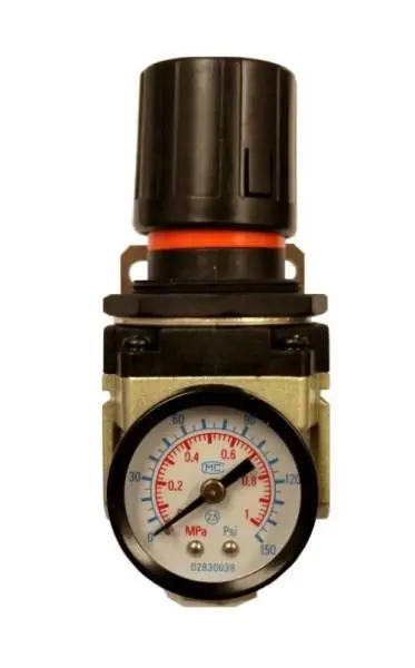 Kleinn 150 PSI Inline Air Pressure Regulator w/ 1/4In NPT Inlet / Outlet Ports image 2