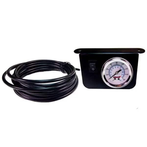Kleinn Illuminated Single Needle 160 PSI Dash Panel Gauge w/ On/Off Switch image 2