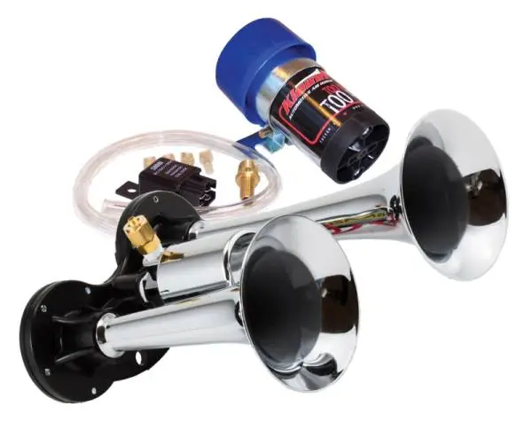 Kleinn Chrome Direct Drive Dual Horn/ 6.5In/4.5In - Chrome-Plated Zinc Alloy image 2