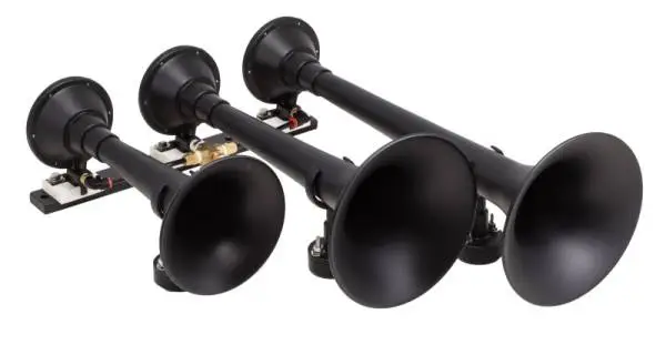 Kleinn Black Triple Horn/ 18.25In/ 14.75In/10In - XCR2.0 Coated Spun Steel image 2