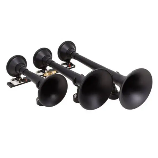 Kleinn Spare Tire Kit w/ Black Triple Horns/ 150 PSI Waterproof Air Compressor / 3.0 gal Air Tank thumbnail 2