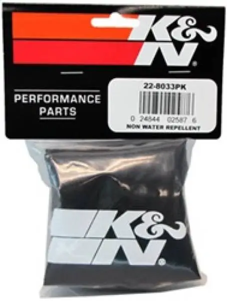 K&N PreCharger Tapered Air Filter Wrap Black 6in Height / 6in Diameter image 5