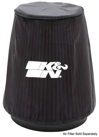 K&N Universal P Dry charger Round Tapered Air Filter Wrap Black image 2