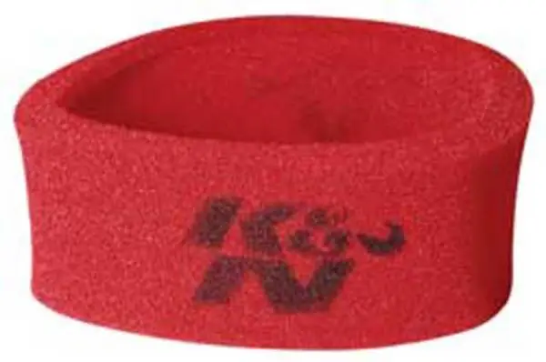 K&N Universal Airforce Pre-Cleaner Air Filter Foam Wrap - Round Straight - Red image 2