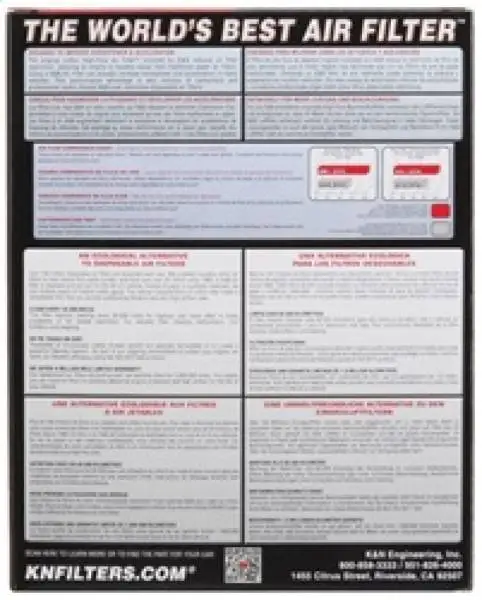 K&N 6.938in O/S L x 3.5 O/S W x.875in H Fiat/Lancia Replacement Air Filter image 10