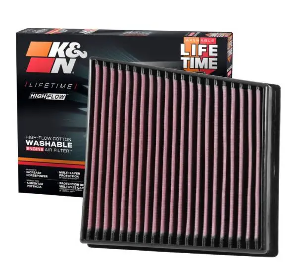 K&N 2017 Chevrolet Silverado 2500HD V8-6.6L DSL Replacement Drop In Air Filter thumbnail 12