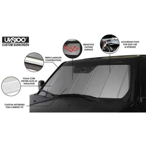 Covercraft UVS100 Custom Sunscreen - Silver image 4