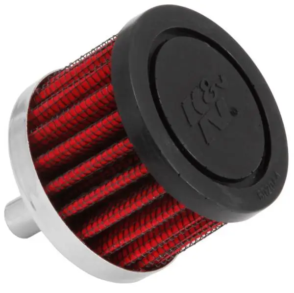 K&N Steel Base Crankcase Vent Filter 0.375in Vent OD x 2in OD x 1.5in Height image 2