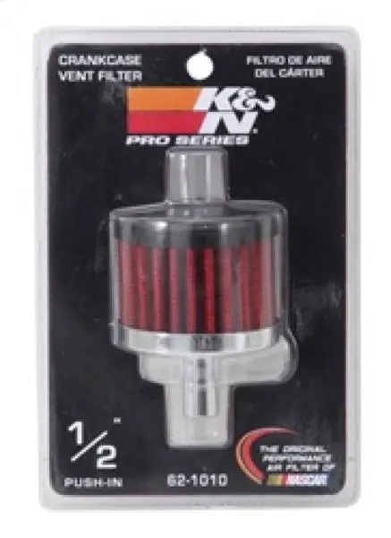 K&N Steel Base Crankcase Vent Filter .5in Vent OD x 2in OD x 1.5in Height image 9