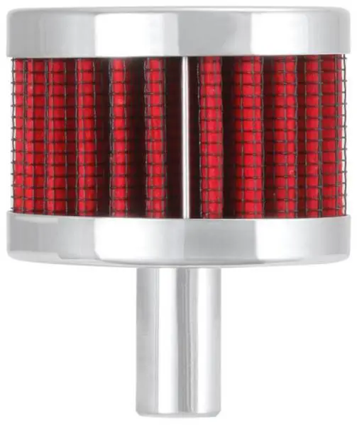 K&N Steel Base Chrome Top Crankcase Vent Filter 1/2in. Vent / 2in. OD / 1-1/2in. Height image 3