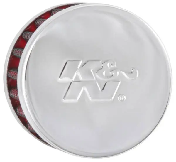 K&N Steel Base Chrome Top Crankcase Vent Filter 1/2in. Vent / 2in. OD / 1-1/2in. Height image 4